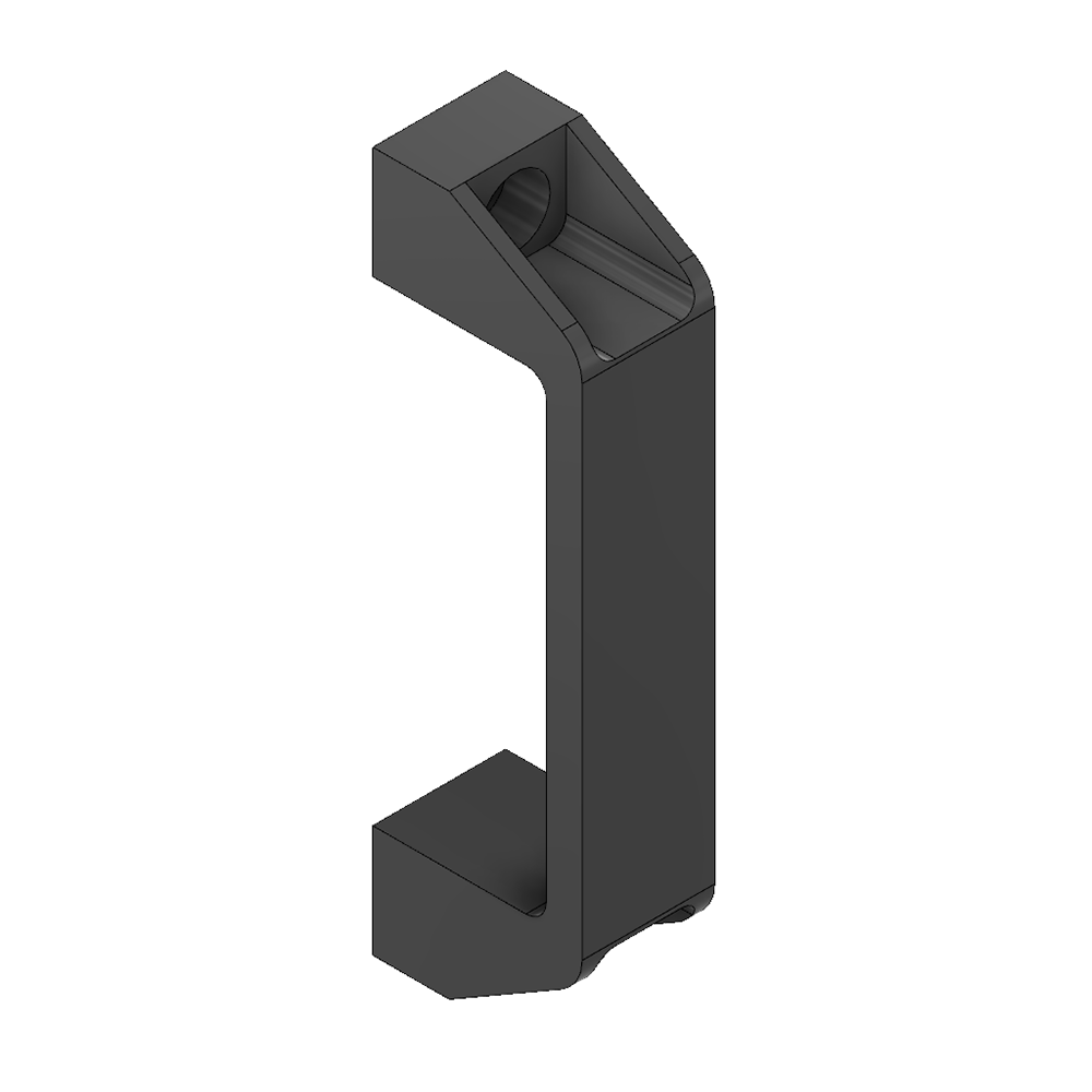 50-210-3SS MODULAR SOLUTIONS 120 GRAY NYLON PULL HANDLE<BR>STAINLESS STEEL HARDWARE 26MM X 137MM X 41MM